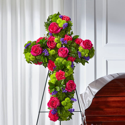 Tribute Rose Floral Cross –  Monarca Florist, Yonkers NY