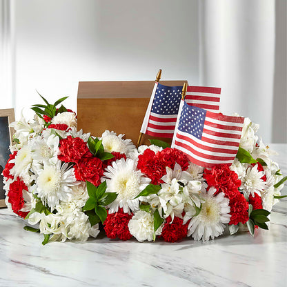 Spirit of Patriotism Cremation Adornment –  Monarca Florist, Yonkers NY