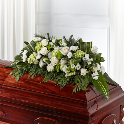 Hopeful Gesture Casket Spray –  Monarca Florist, Yonkers NY