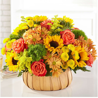 Harvest Sunflower Basket –  Monarca Florist, Yonkers NY