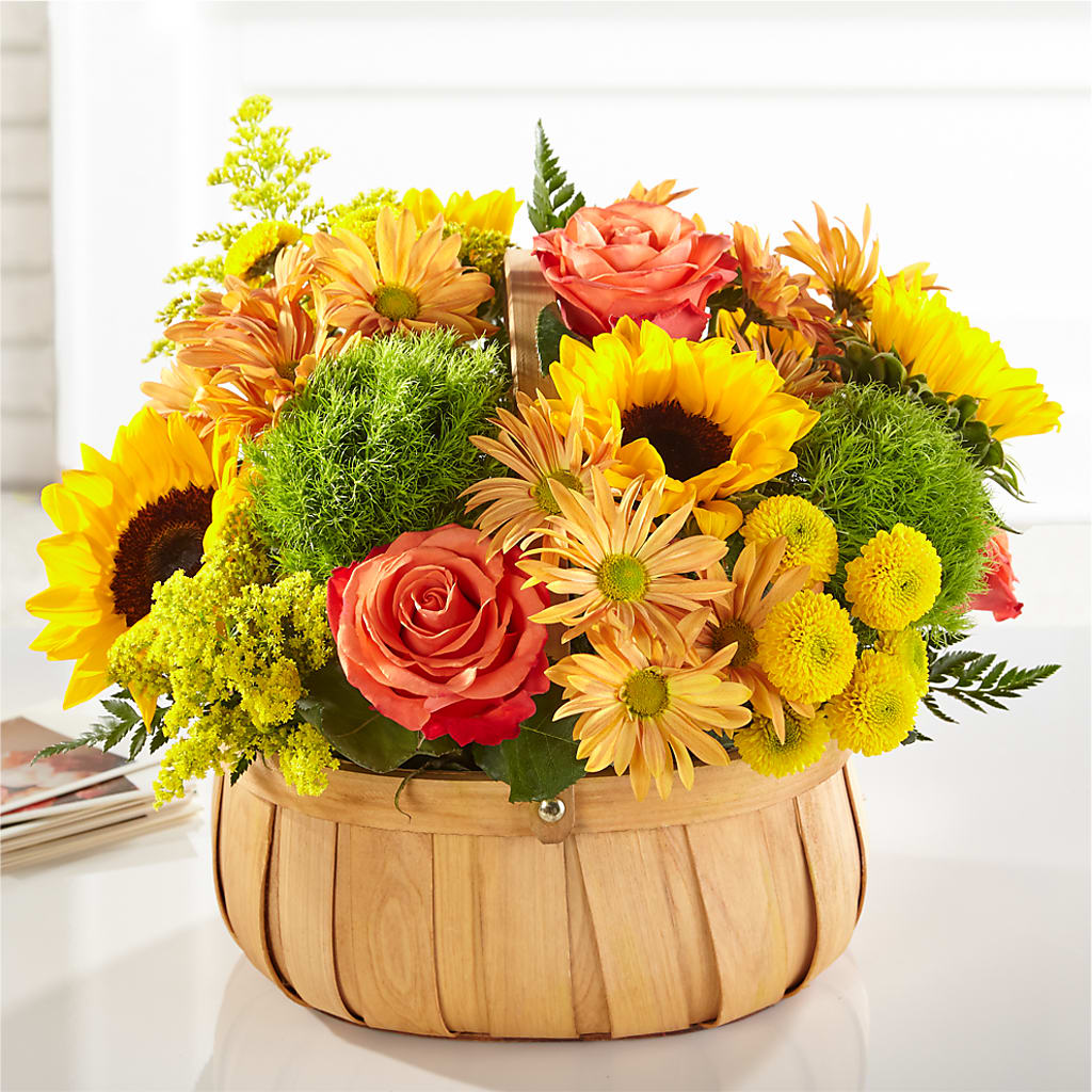 Harvest Sunflower Basket –  Monarca Florist, Yonkers NY