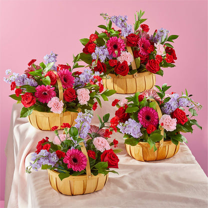 Pink Picnic Basket –  Monarca Florist, Yonkers NY