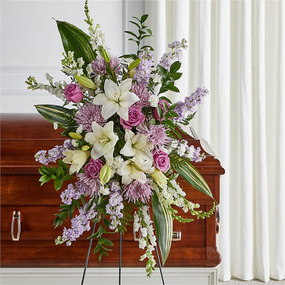 Grateful Hearts Standing Spray –  Monarca Florist, Yonkers NY