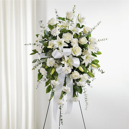 With Care Standing Spray –  Monarca Florist, Yonkers NY