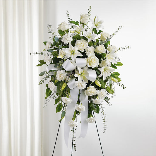 With Care Standing Spray –  Monarca Florist, Yonkers NY
