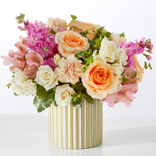Paradise Bouquet with Ivory Vase –  Monarca Florist, Yonkers NY
