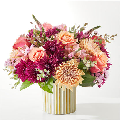 Berry Cobbler Bouquet with Ivory Vase –  Monarca Florist, Yonkers NY