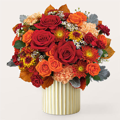 Merlot Bouquet with Ivory Vase –  Monarca Florist, Yonkers NY