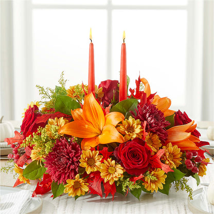 Autumn's Embrace Centerpiece –  Monarca Florist, Yonkers NY