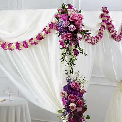 Color & Light Chuppah Decor –  Monarca Florist, Yonkers NY